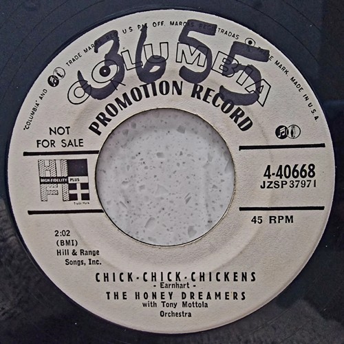 The Honey Dreamers - Chick Chick Chickens - Rare 1956 US import Promo 7" - Picture 1 of 2