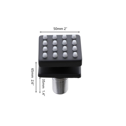 4 PIEZAS Baño Lluvia Masaje Cuerpo Jet Accesorios Cuadrado Ducha Espacio Aluminio - Imagen 3 de 31