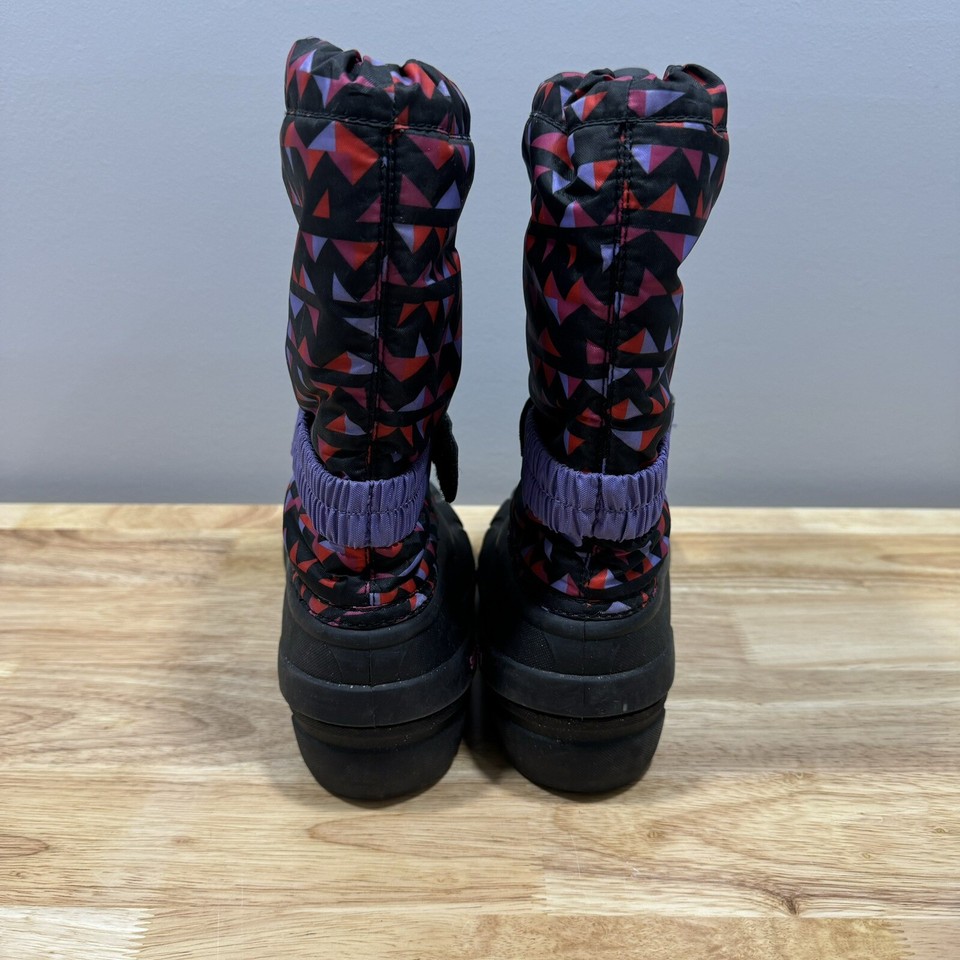Sorel Flurry Girls 6 Youth Waterproof Winter Snow Boots Purple Pink