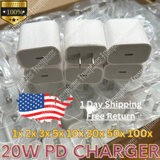 Lot 20W USB Type C Power Adapter Fast Charger Cube Block For iPhone iPad Android