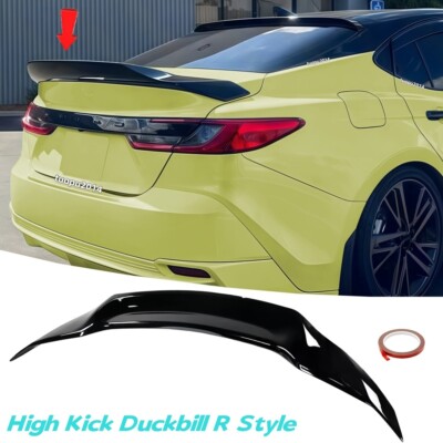 For Toyota Camry Rear Trunk Spoiler Wing High Kick R Style Gloss Black 2025 2026
