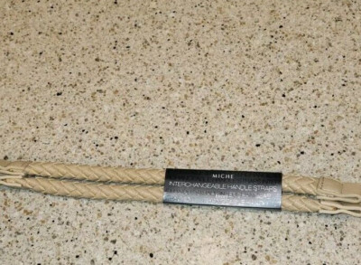 Miche Interchangeable New Pair Taupe Rope Handle 13.5'' X .75''