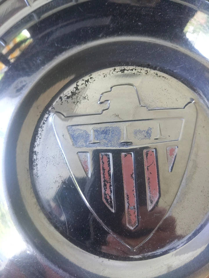 3 Tapacubos American Motors Eagle Cubiertas de rueda POVERTY PERRO PLATO FABRICANTE ORIGINAL 10 pulgadas. Foto 2 de 4