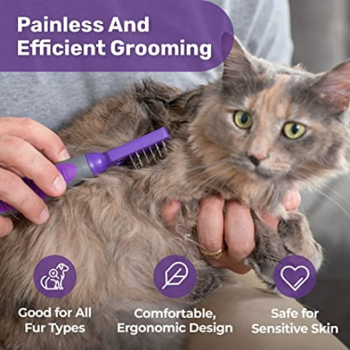 Dog Mat Remover by Hertzko Grooming Comb, Brush for Dogs, Cats, Small