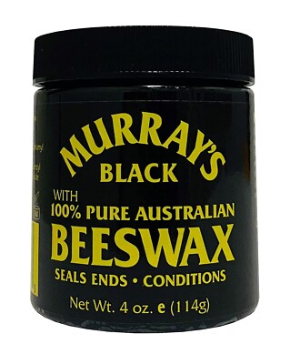 Murrays Black with 100% Pure Australian Beeswax Seals Ends & Conditions 4oz NEW