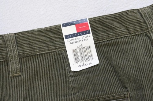 Tommy Hilfiger Corduroy Pants Camp Straight Fit Green Flat Mens Size 40 x 32 NWT - Picture 8 of 9