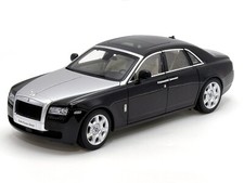 KYOSHO 1:18 Rolls-Royce Ghost Black/Silver KS08802BKS2 Diecast Metal Model Car
