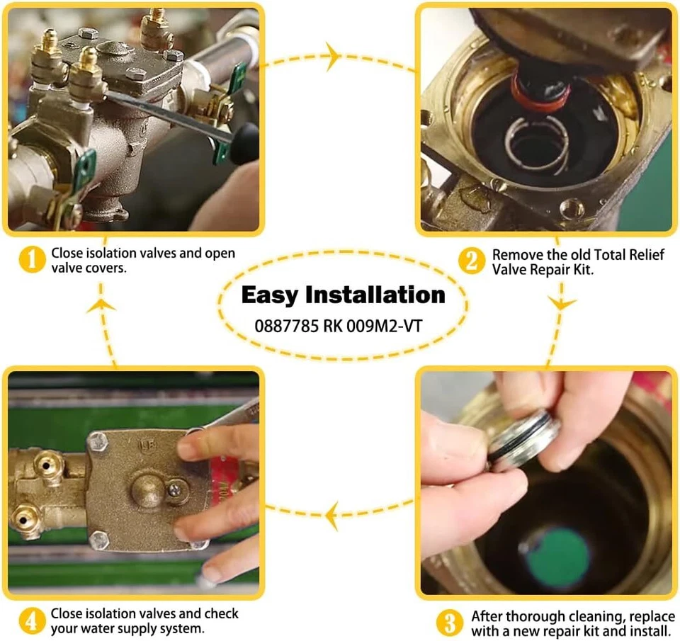 0887785 RK 009M2-VT 1" Total Relief Valve Repair Kit for 1" LF009M2,009M2 - Image 3 of 4