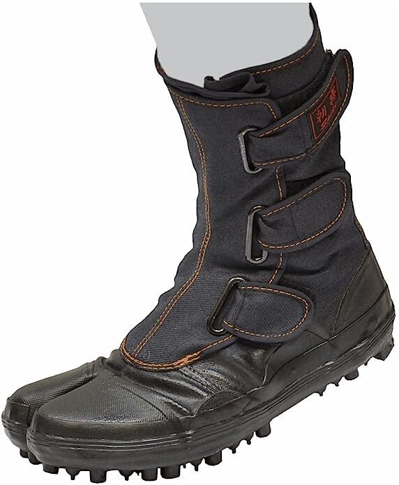 Ninja Tabi Safety Shoes Sokaido Asagiri I-88 Spike Rubber Boots Size 26.5cm US 8.5 JP-image