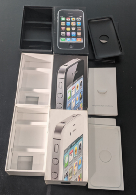 Lot of 3 Apple iPhone Boxes Only - 3gs 4, 4s | eBay