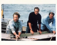Spielberg Jaws Movie Photo Robert Shaw Richard Dreyfuss Roy Scheider  *P109c