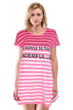 JEFFRICO Nightgowns For Women Short Sleeve Soft Sleepwear Comfy Nightshirts 5008