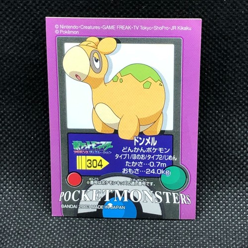 Numel Pokemon Kids Sticker Seal Japanese No 304 Rare 03 Bandai Japan F S Ebay