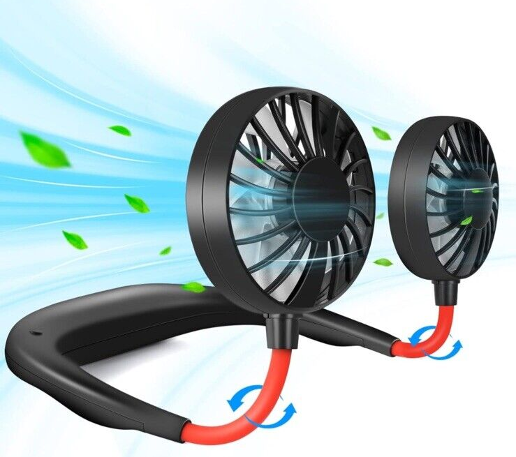 Portable Neck Fan Rechargeable Personal Hand-Free Fan Mini USB