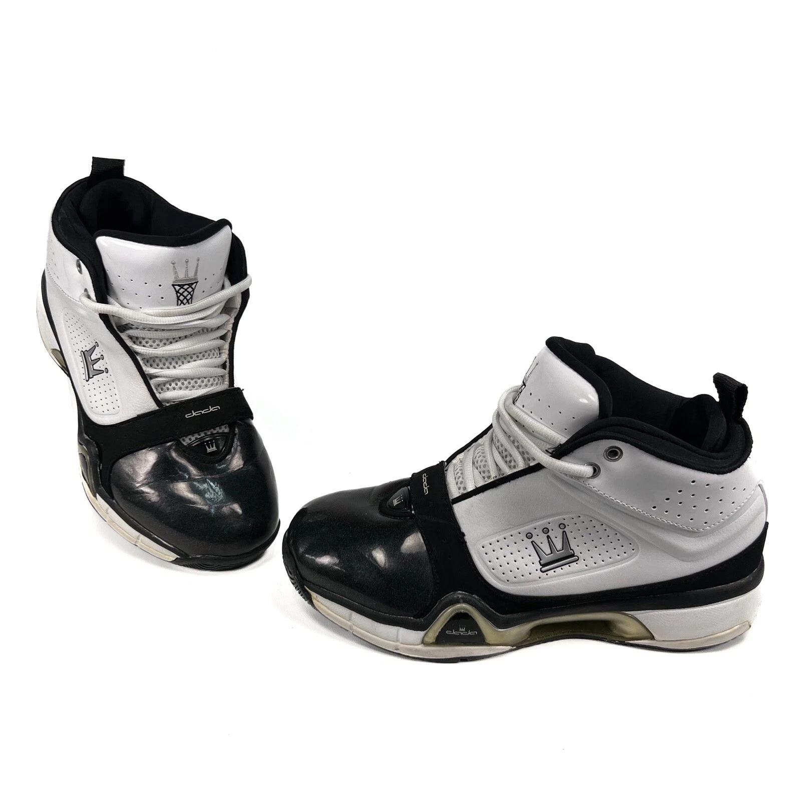 Rare Dada Footwear Priest taille 9 homme blanc noir chaussures 2010 00 Supreme Read