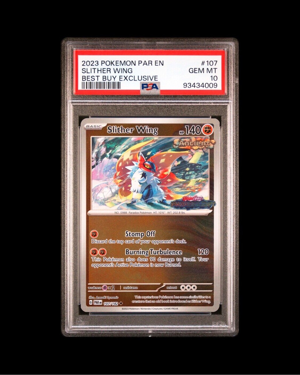 Pokemon PAR 107/182 - Stamped Best Buy Promo Slither Wing Reverse