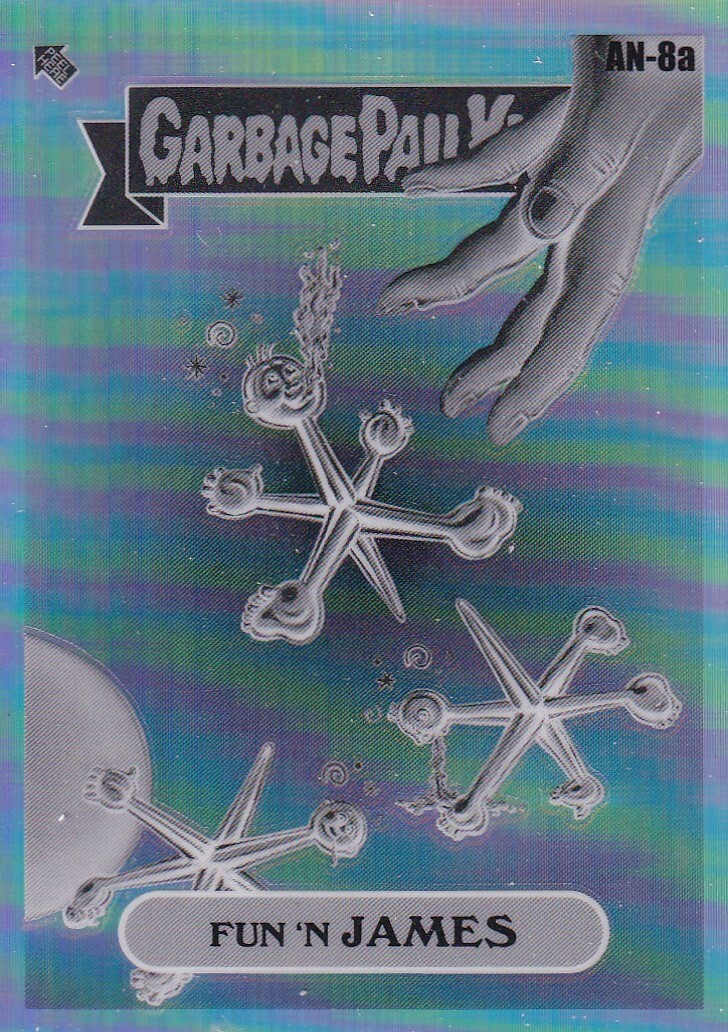 FUN 'N JAMES TOPPS CHROME GARBAGE PAIL KIDS OS7 NEGATIVE REFRACTOR #AN-8A 2024
