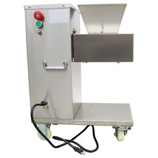 110V Commercial Stainless Steel 4mm Meat Slicer Cutting Machine 400kg/h 1HP