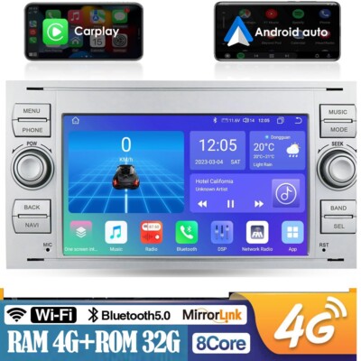 für Ford Mondeo Transit Focus Fusion Fiesta Android 8Kern Autoradio Gps DSP DAB+