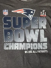 New England Patriots Superbowl LII Champions Shirt XL Fanatics Pro Line NFL EUC