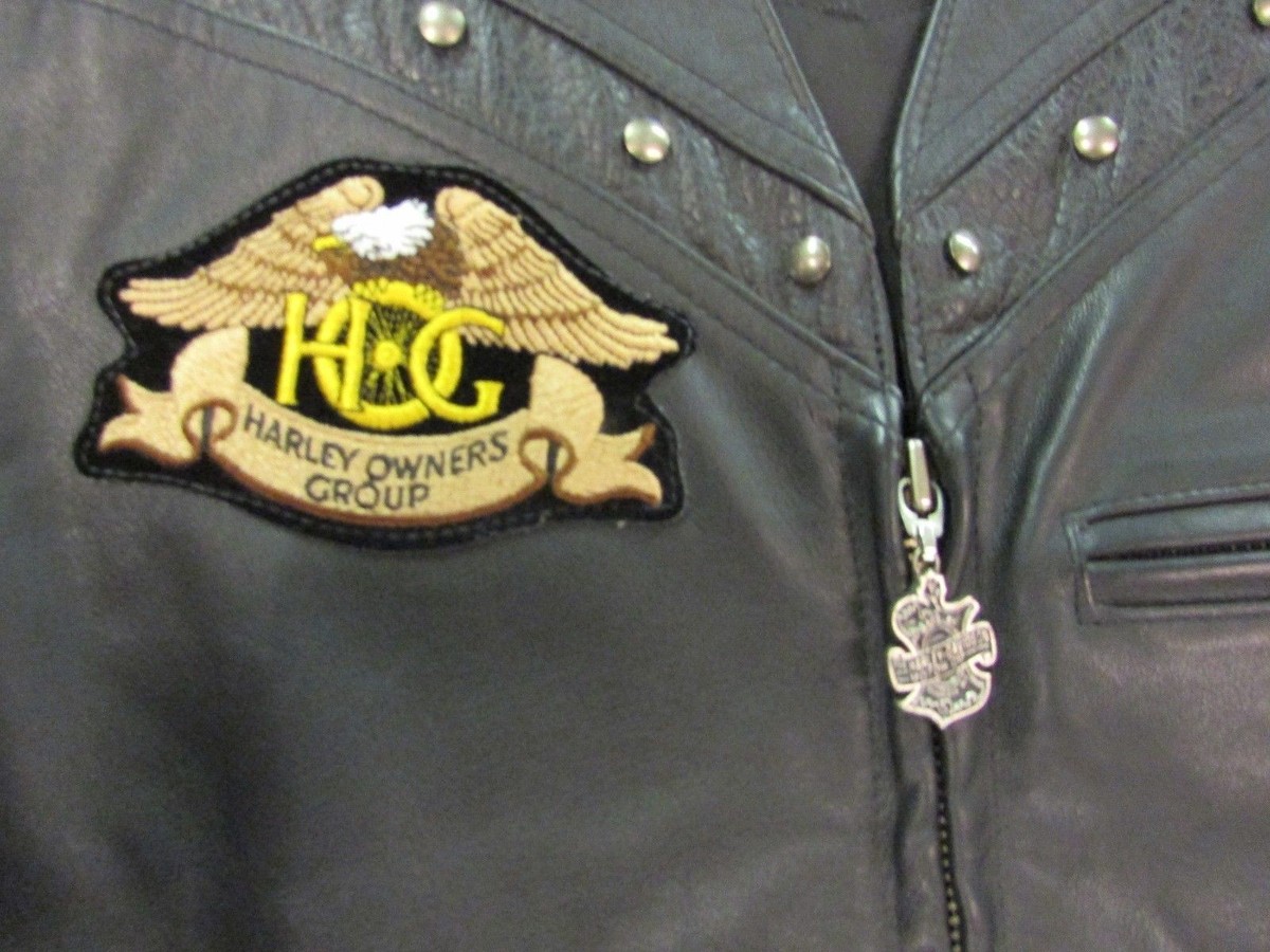 Leather Jacket Harley Owners Group Vest Harley Owners Group