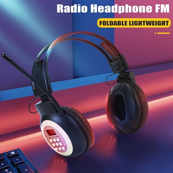 Portable Personal FM Radio Headphones  Wireless Headset with Radio Built in fo - image 2