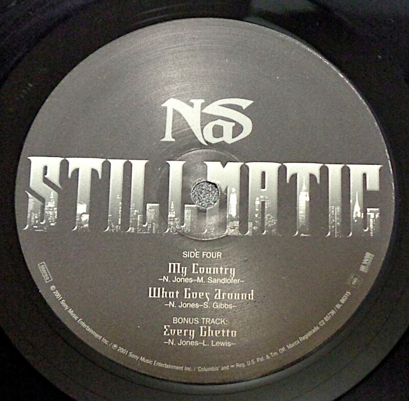 Nas Stillmatic Columbia 2001 US Original 2LP Hip Hop Thug