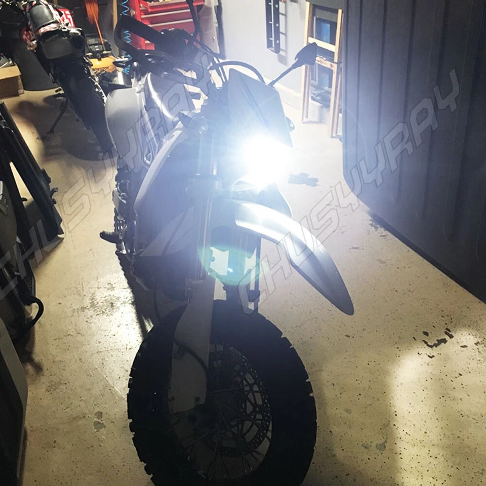 Par de faros LED de alta potencia 6000K H4 para Honda cbr600f4 1999-2000 bombillas luces Foto 2 de 4