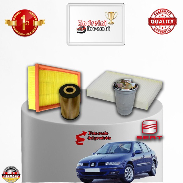 Set Service 4 Filter Seat Toledo Ii 1.9 Tdi 81KW 110CV Von 2004-> 2006-image