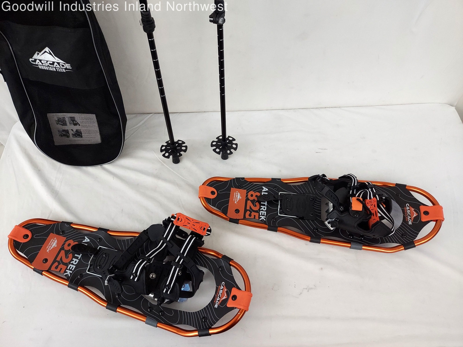 Cascade Mountain Tech Alptrek 825 8x25" Snowshoes With Poles And Bag eBay