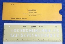 Engineering - RapiDesign Lettering Guide - No. 955 - Vintage