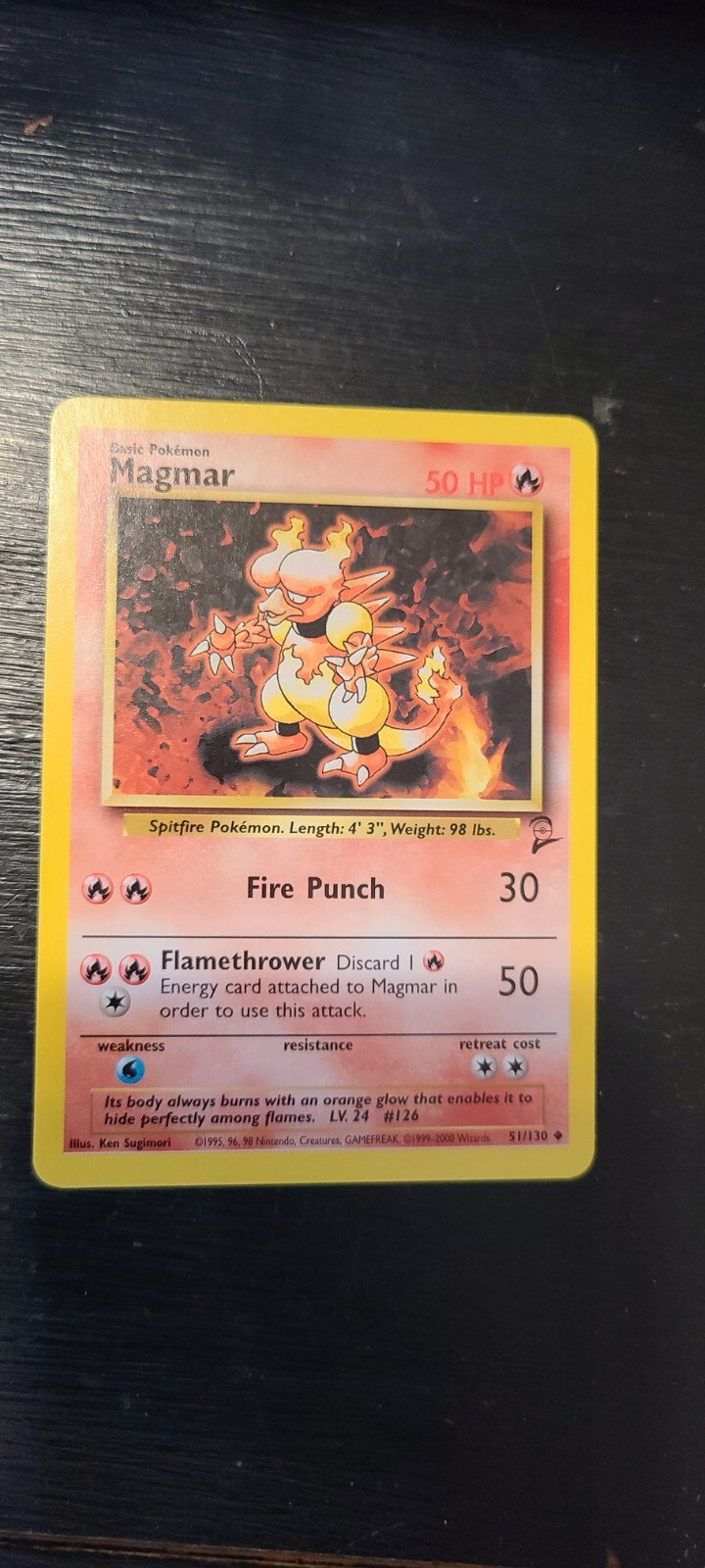 MAGMAR - Base Set 2 - 51/130 - Uncommon - Pokemon Card - Unlimited 