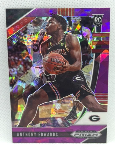 2020-21 Panini Draft Picks Anthony Edwards 039/149 #1 Purple Ice Prizm NM/MT