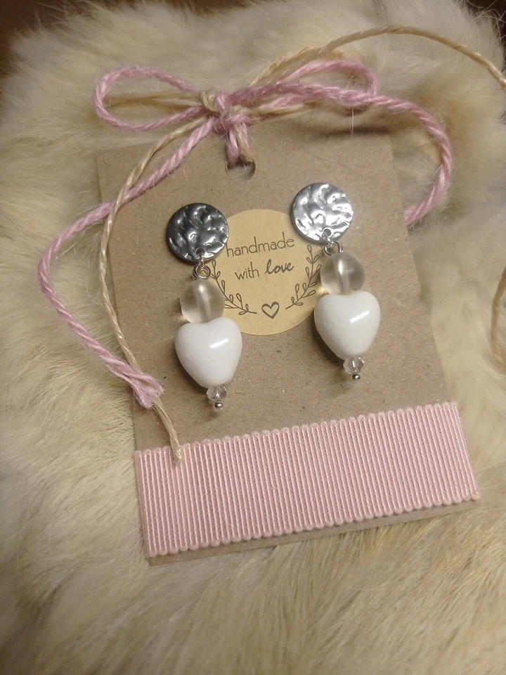 Orecchini Donna con Cuore Argento Pendenti Acciaio 💙 LuaCreazioni 💙 - Immagine 3 di 3