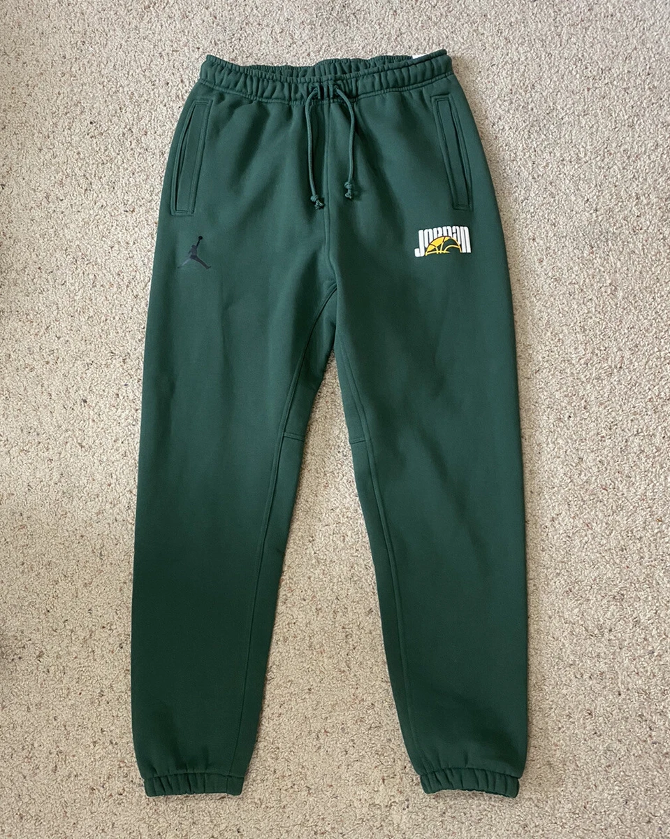Green jordan sweatpants hot sale