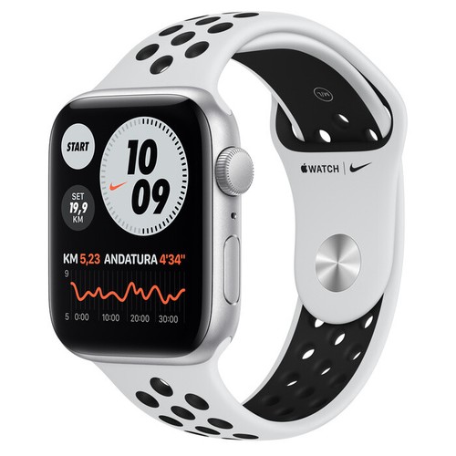 Apple Watch SE GPS+Cell 44mm Alluminio Argento Cinturino Nike Sport  Platino/nero | eBay