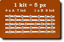 Kit 5 barre strip led 390LED-A 390LED-B TE39275N25F1C10D TE39275B35TXH TX39A300B