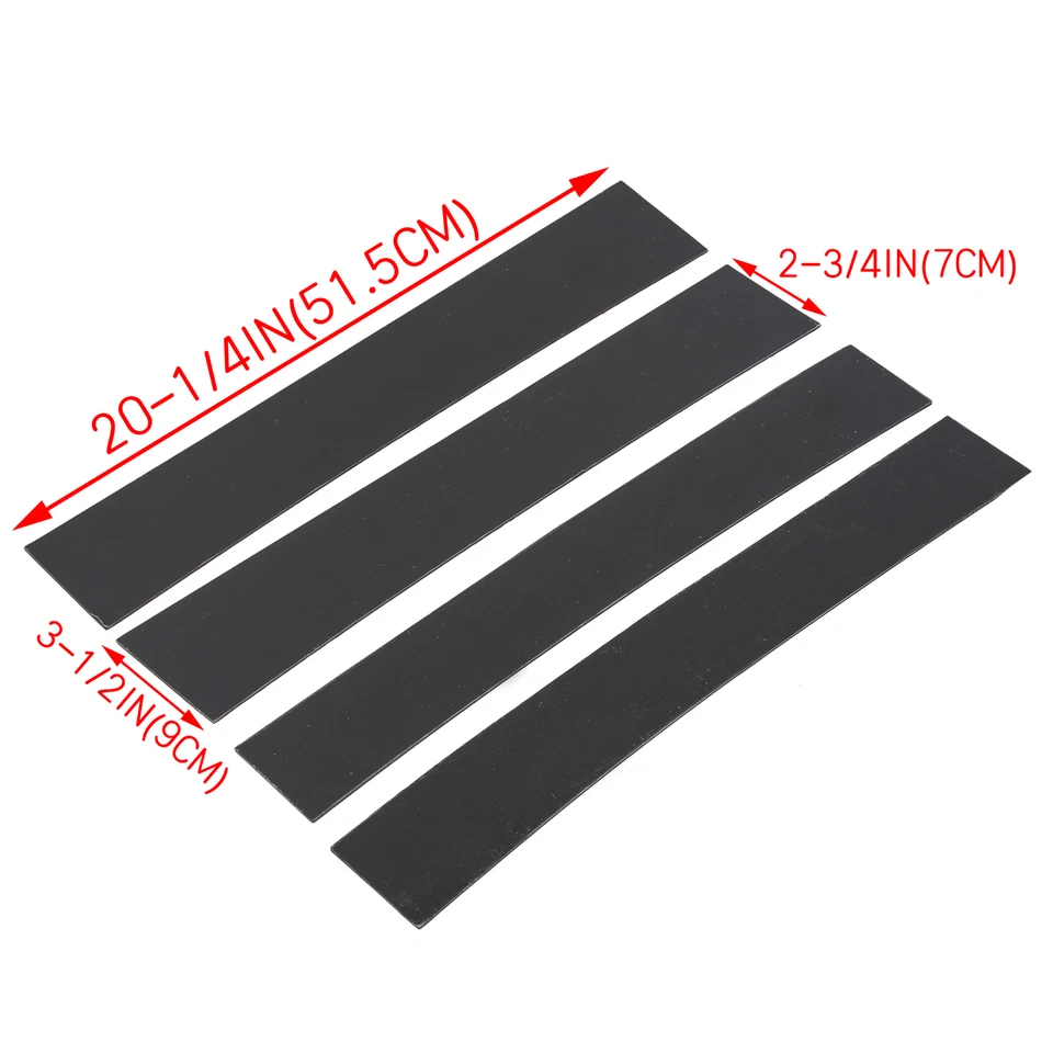 Para Cadillac Escalade ESV EXT 2007-2014 SUV 4 piezas negro B postes de pilar moldura de puerta Foto 2 de 4