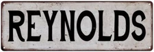 REYNOLDS Vintage Look Personalized Rustic Chic Metal Sign 106180036840
