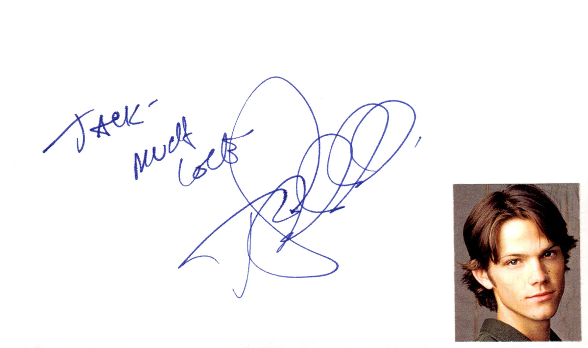 Jared Padalecki Signed Auto 3x5 Index Card Friday the 13th | eBay