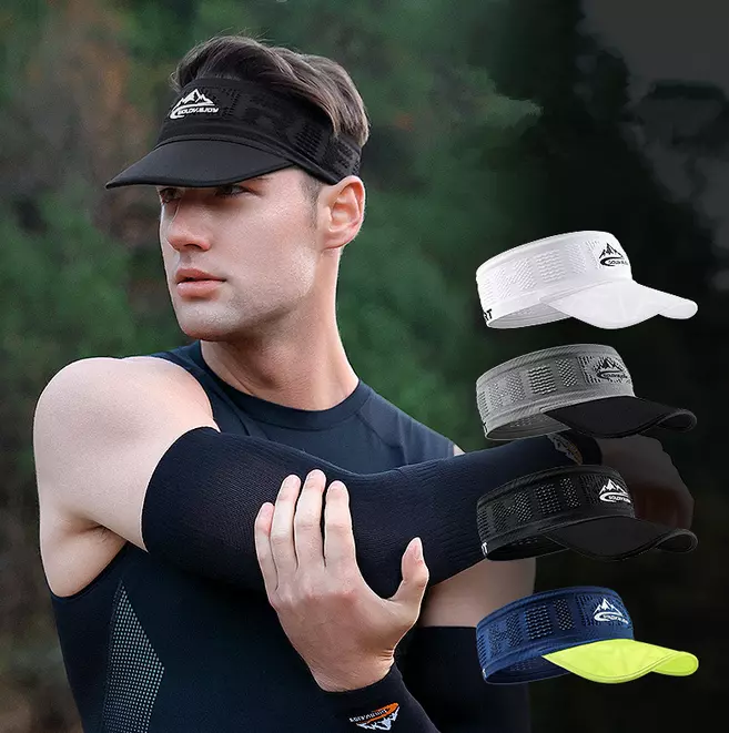1 Pcs Men Sun Visor Hat Sport Beach Baseball Breath Elastic Headband Cap Summer