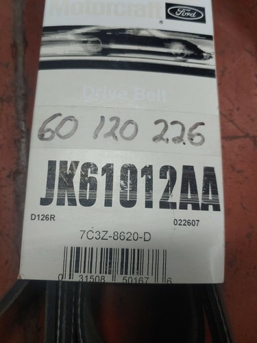 Correa de ventilador de transmisión serpentina Super Duty Ford OEM 08-10 F-350 7C3Z8620D - Imagen 2 de 2