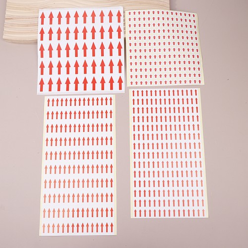 10 PCS Red Arrow Stickers Self Adhesive Custom Labels Directional Arrow Stic _uu - Zdjęcie 10 z 16