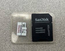 Lot Of 10, Sandisk 16GB industrial micro SD card with Case , 10 Cards