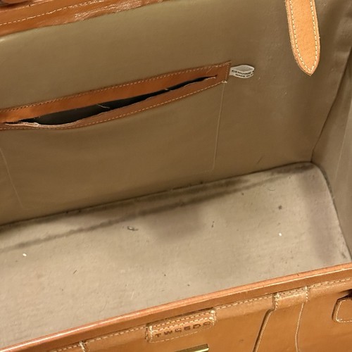 Borsa a tracolla vintage in vera pelle medici avvocati piloti molto bella! - Foto 12 di 14