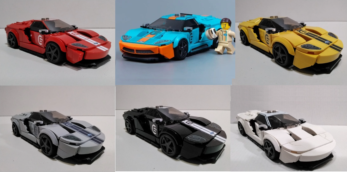 LEGO 76905 Speed Champions Ford GT Heritage Edition - Custom Color