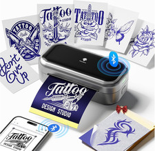 TP31 Mini Tattoo Stencil Printer,Bluetooth Tattoo Printer with 30Pcs Transfer Pa