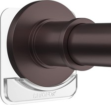 BRIOFOX Adhesive Shower Curtain Rod Holder No Small, Transparent White