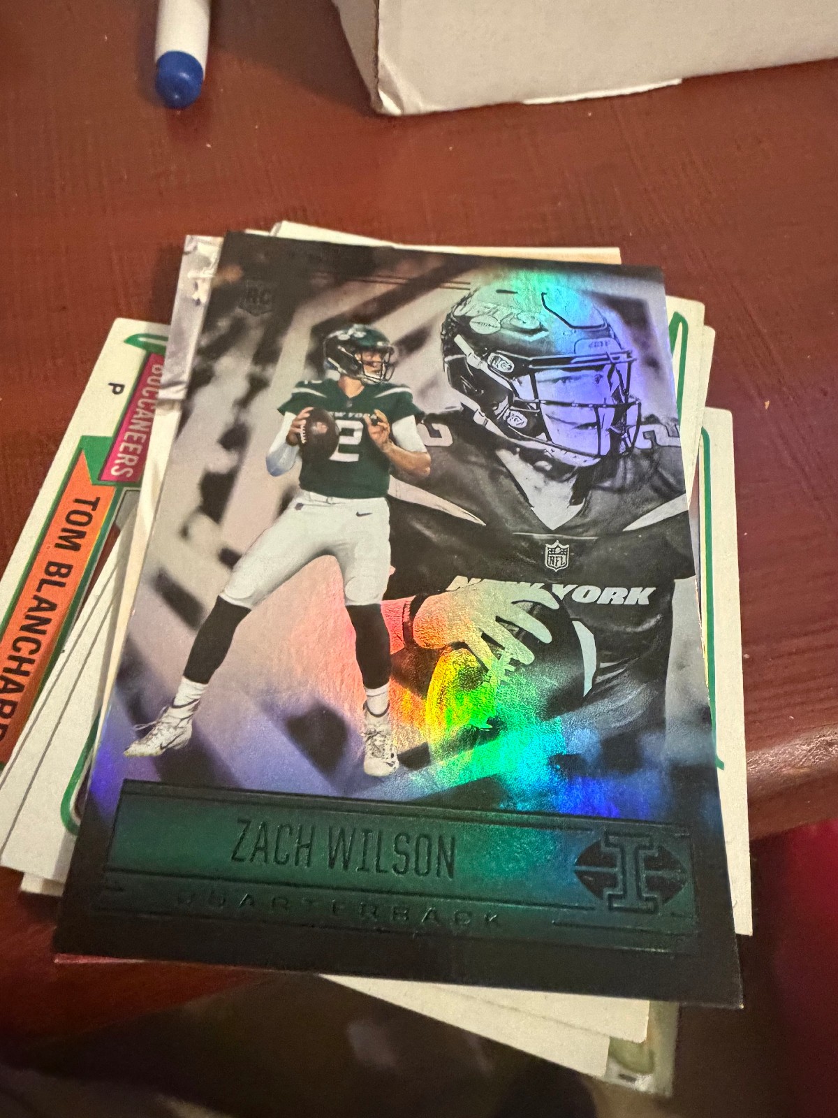 2021 Panini Illusions Football ZACH WILSON Holo ROOKIE RC #60 New York Jets