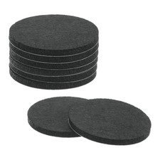 8Pcs Furniture Sliders 2.5" Self Adhesive Felt Furniture Pads Black